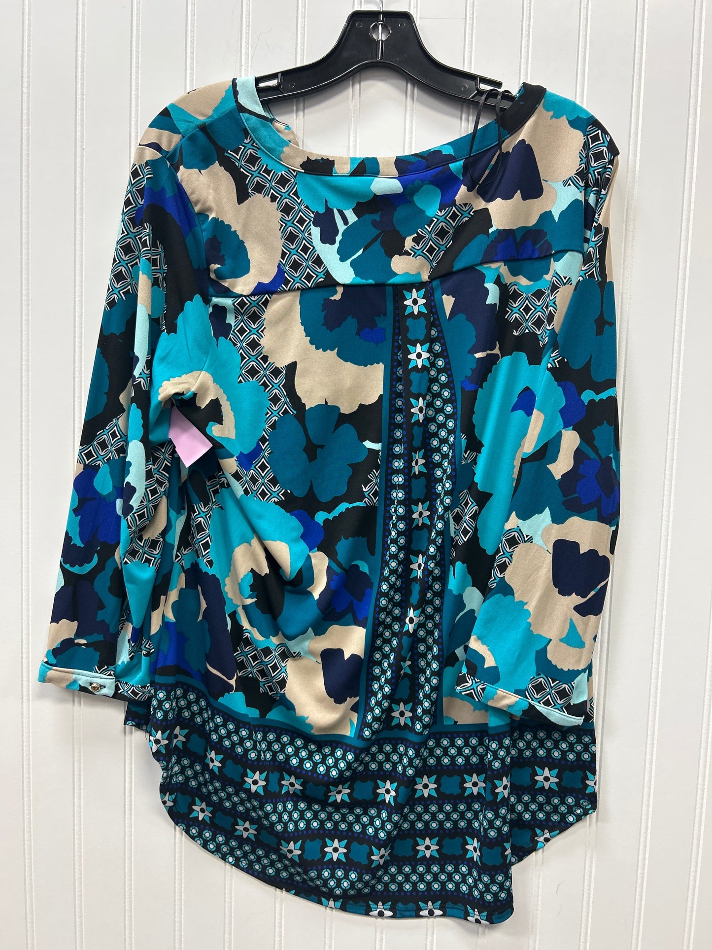 Top Ls By Dana Buchman In Blue, Size:Xl