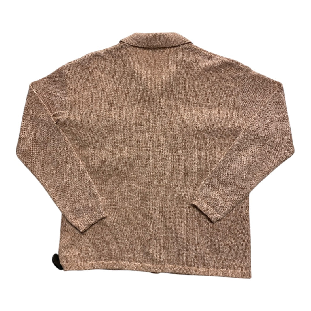 Sweater Cardigan By Staccato In Tan, Size:M