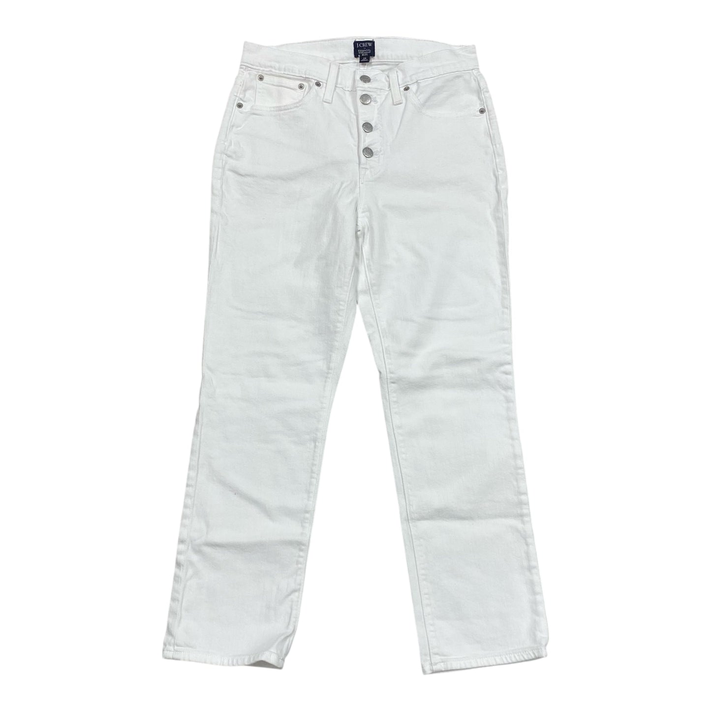 Jeans Straight By J. Crew In White, Size:6