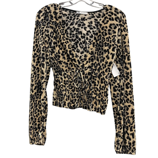 Top Ls By Zara In Animal Print, Size:S