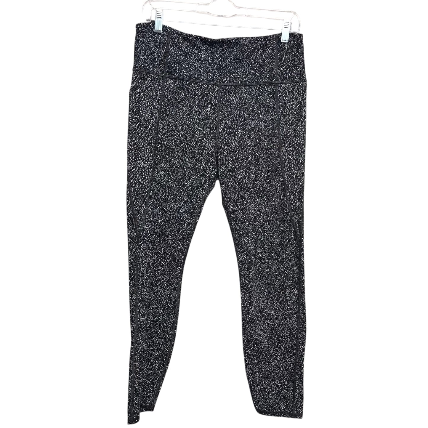 Athletic Leggings By Athleta In Black & White, Size:L