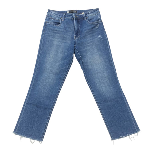 Jeans Straight By Kut In Blue Denim, Size:4