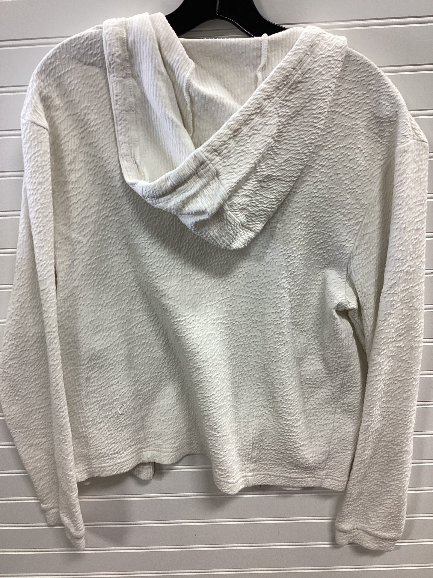 Athletic Sweatshirt Collar By Zyia In White, Size:M