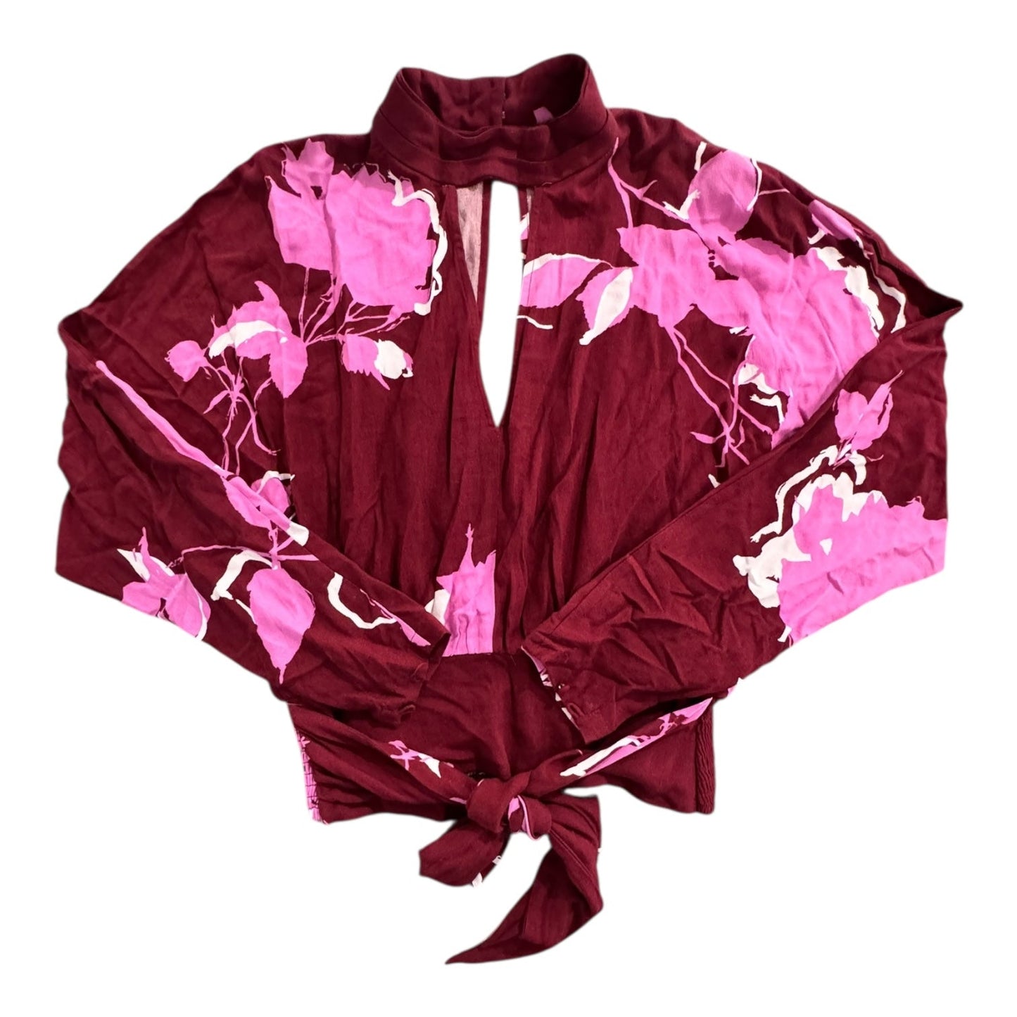 Top Ls By Free People In Maroon, Size:M