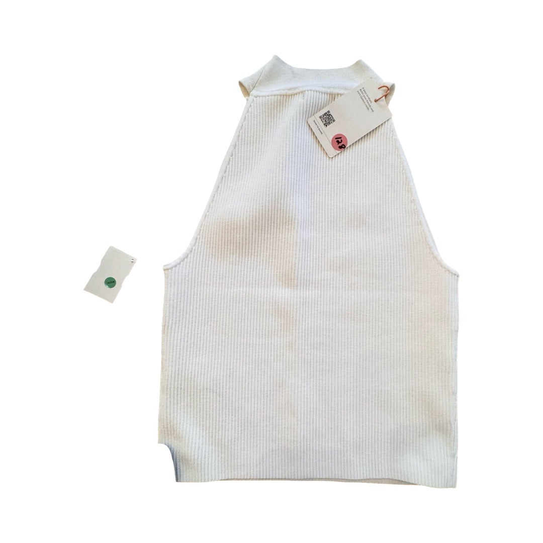 Top Sleeveless By Quince In White, Size:M