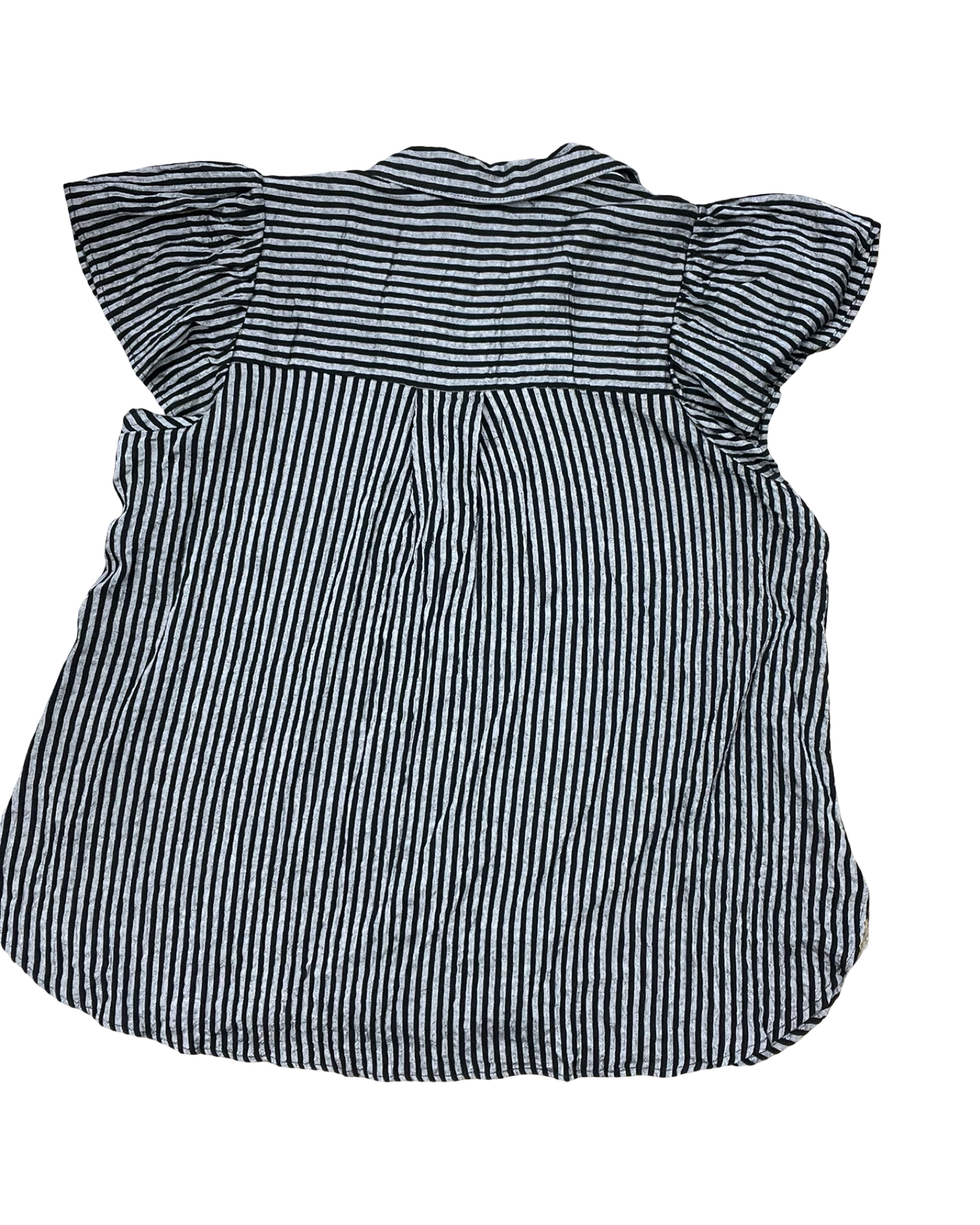 Blouse Ss By Jane And Delancey In Black & Grey, Size:2X