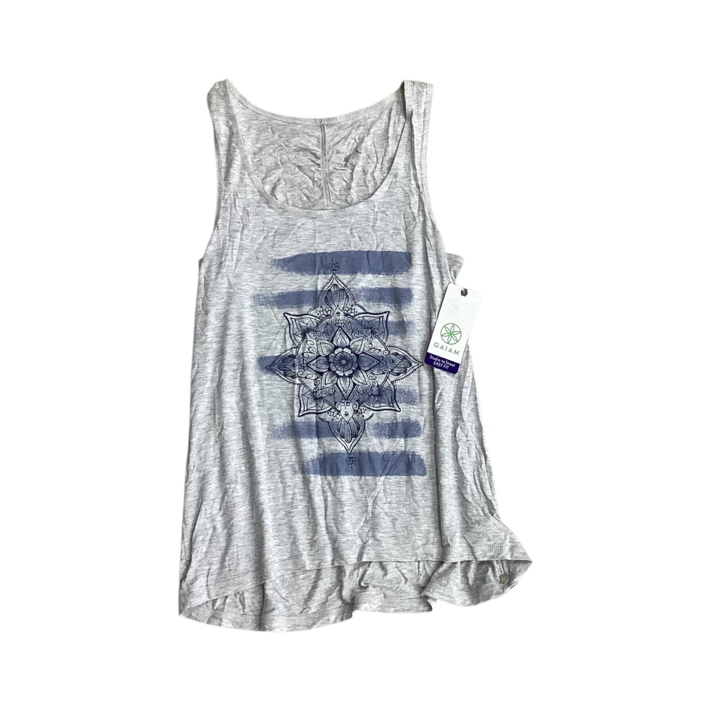 Athletic Tank Top By Gaiam In Grey, Size:Xs