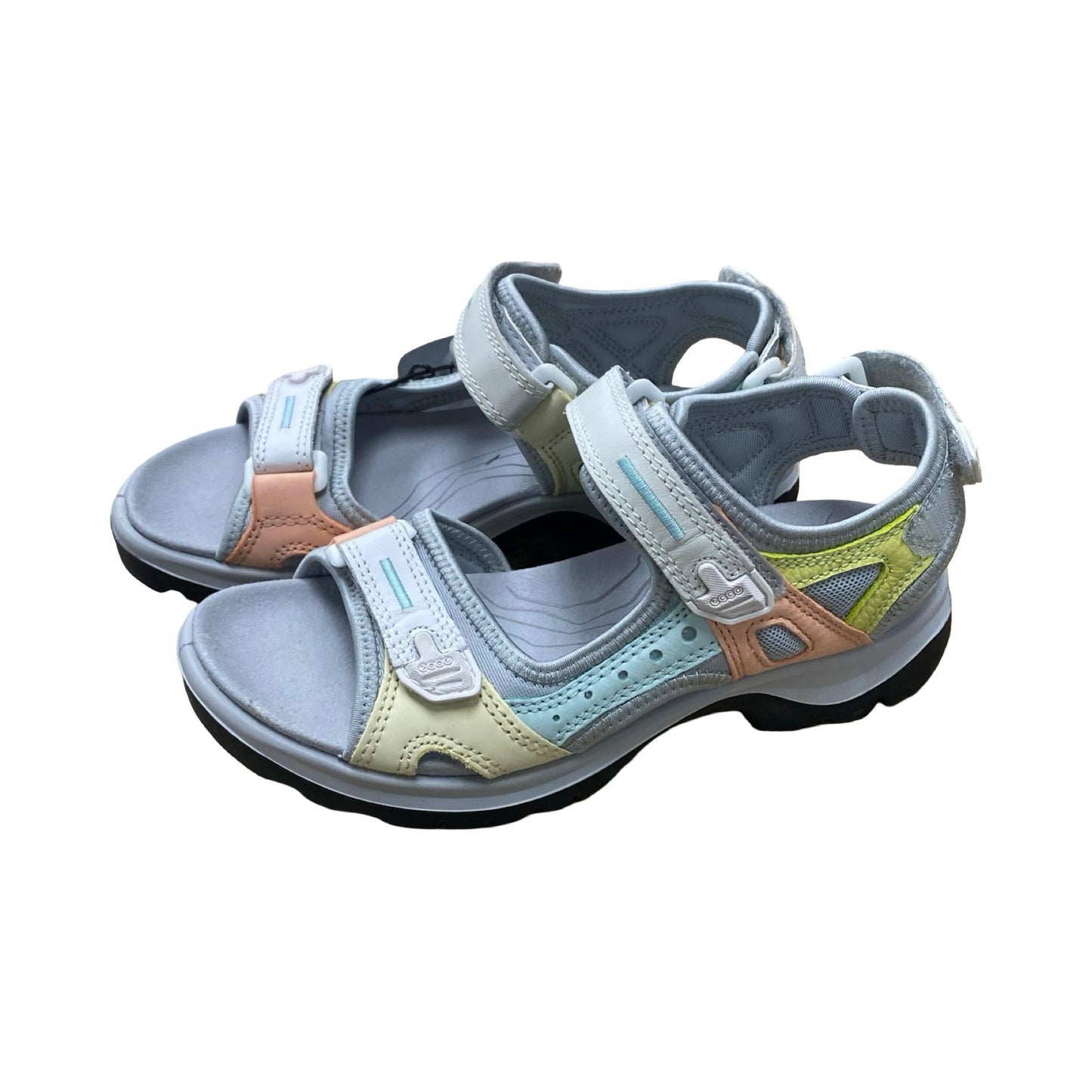 Sandals Flats By Ecco In Multi, Size:6.5