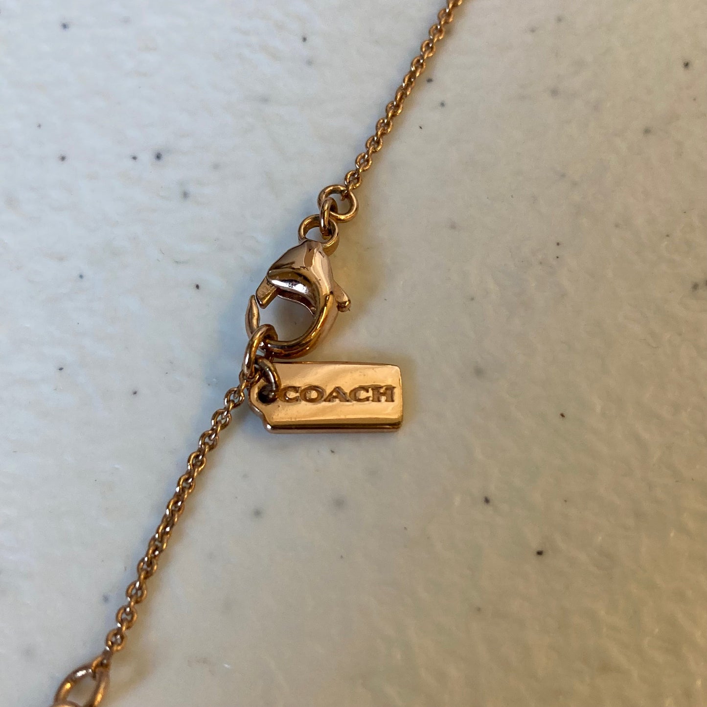 Necklace Designer By Coach In Gold