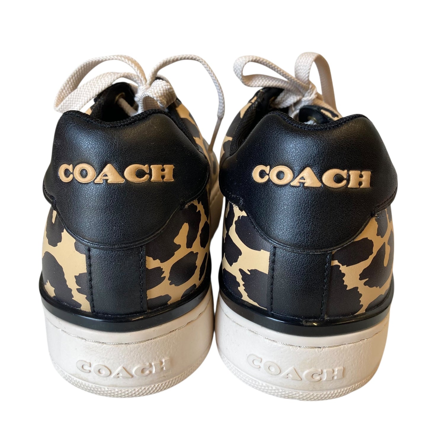 Shoes Designer By Coach In Animal Print, Size:9.5