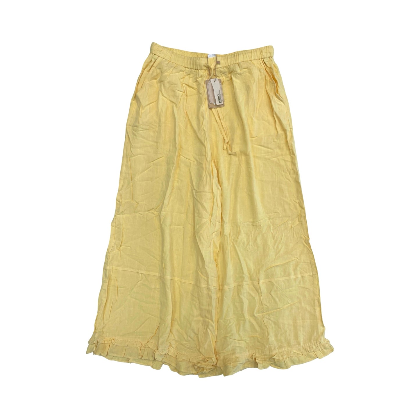 Pants Cropped By Cmc In Yellow, Size:L