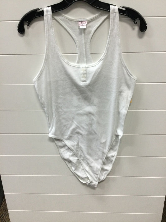 Bodysuit By Clothes Mentor In White, Size:Xl