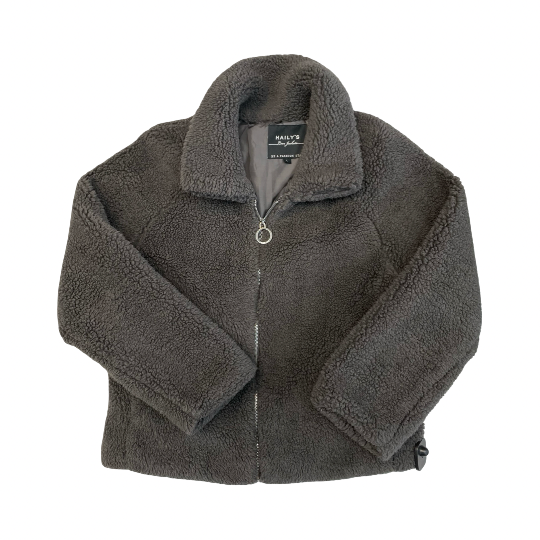 Jacket Faux Fur & Sherpa By HAILYS In Grey, Size:L