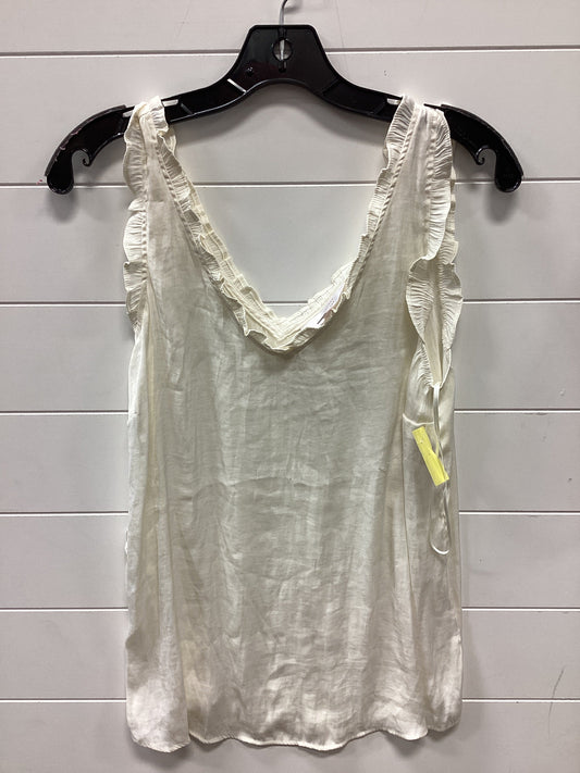 Top Sleeveless By Lc Lauren Conrad In Cream, Size:M