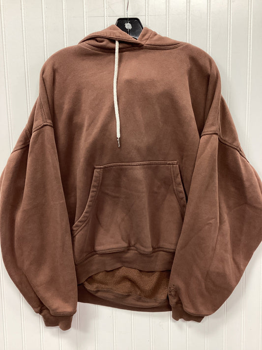 Sweatshirt Hoodie By Free People In Brown, Size:S