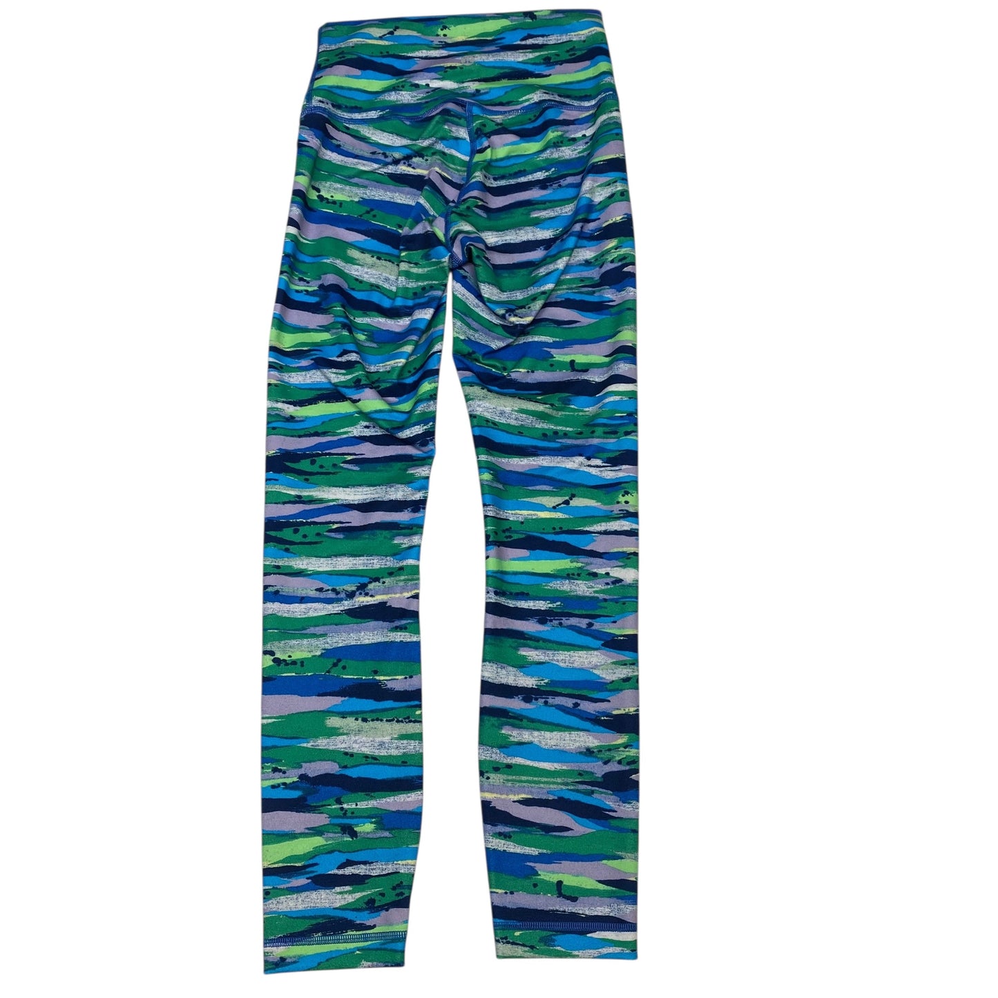 Athletic Leggings By Lululemon In Blue & Green, Size:S