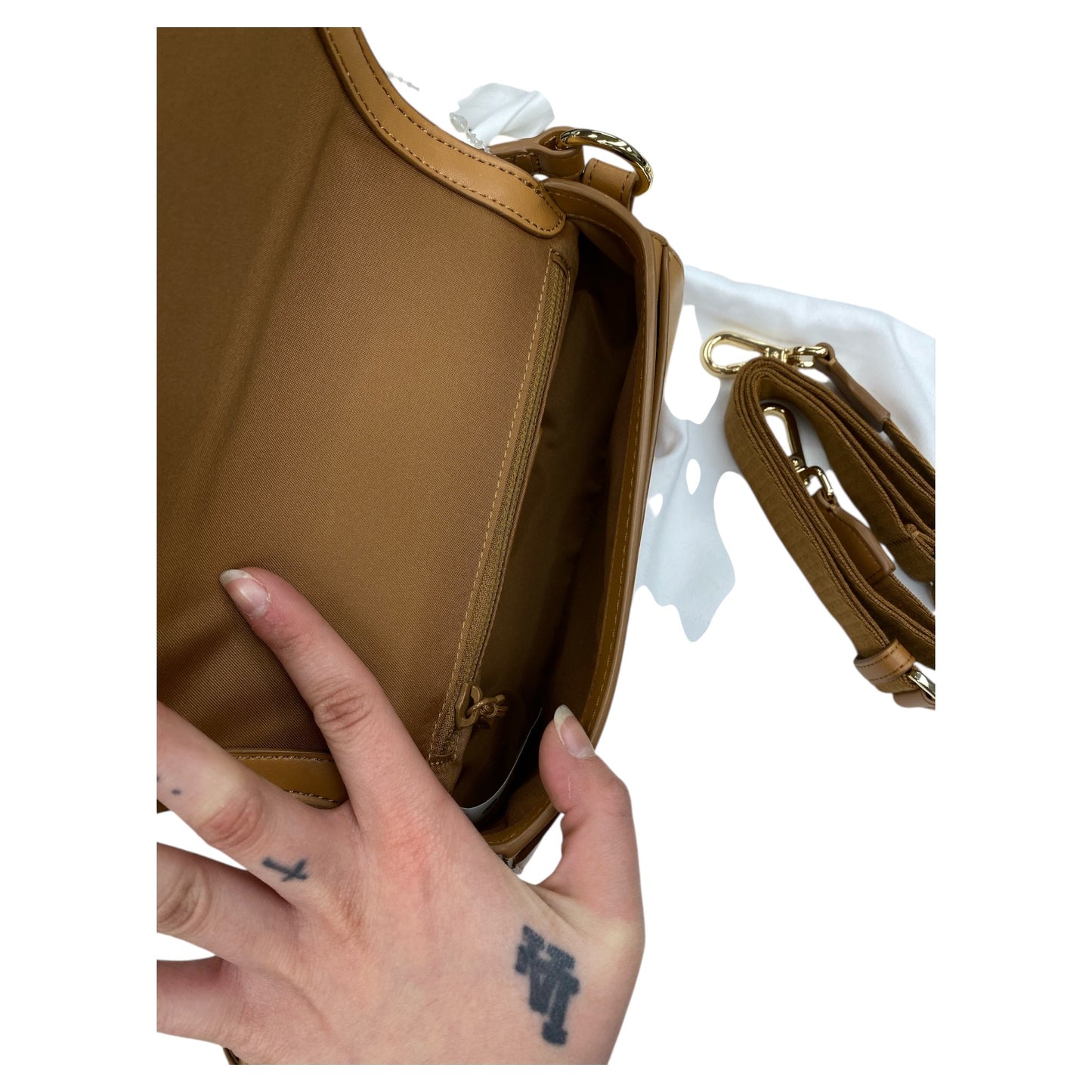 Handbag By Lululemon In Brown, Size:Small