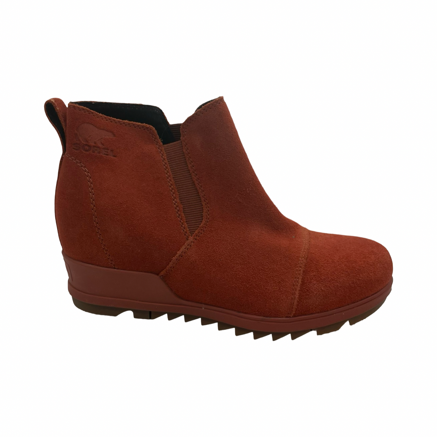 Boots Ankle Flats By Sorel In Red, Size:7