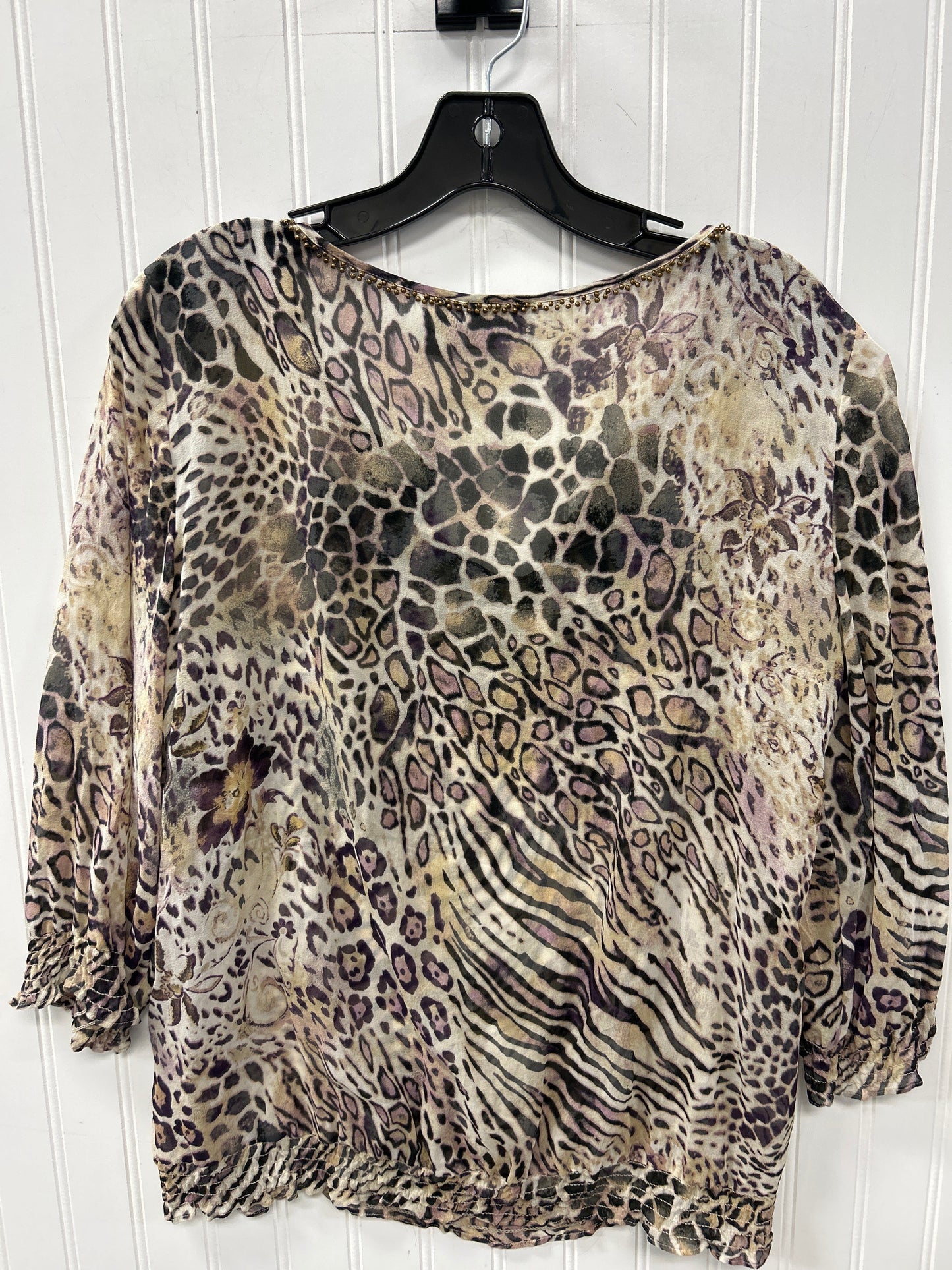 Top Ls By Chicos In Animal Print, Size:M