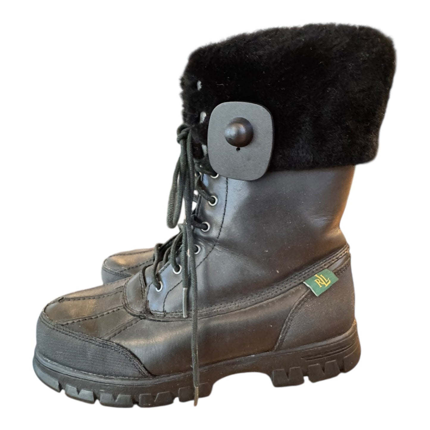 Boots Snow By Ralph Lauren In Black, Size:8