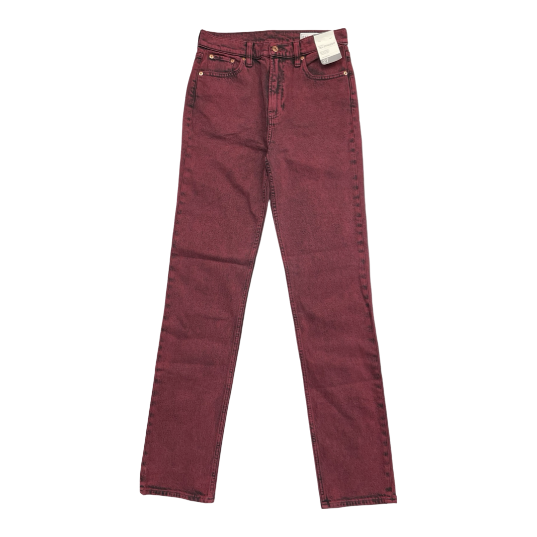 Jeans Straight By Gap In Red Denim, Size:4