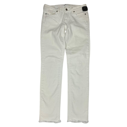 Jeans Designer By Paige In White Denim, Size:6