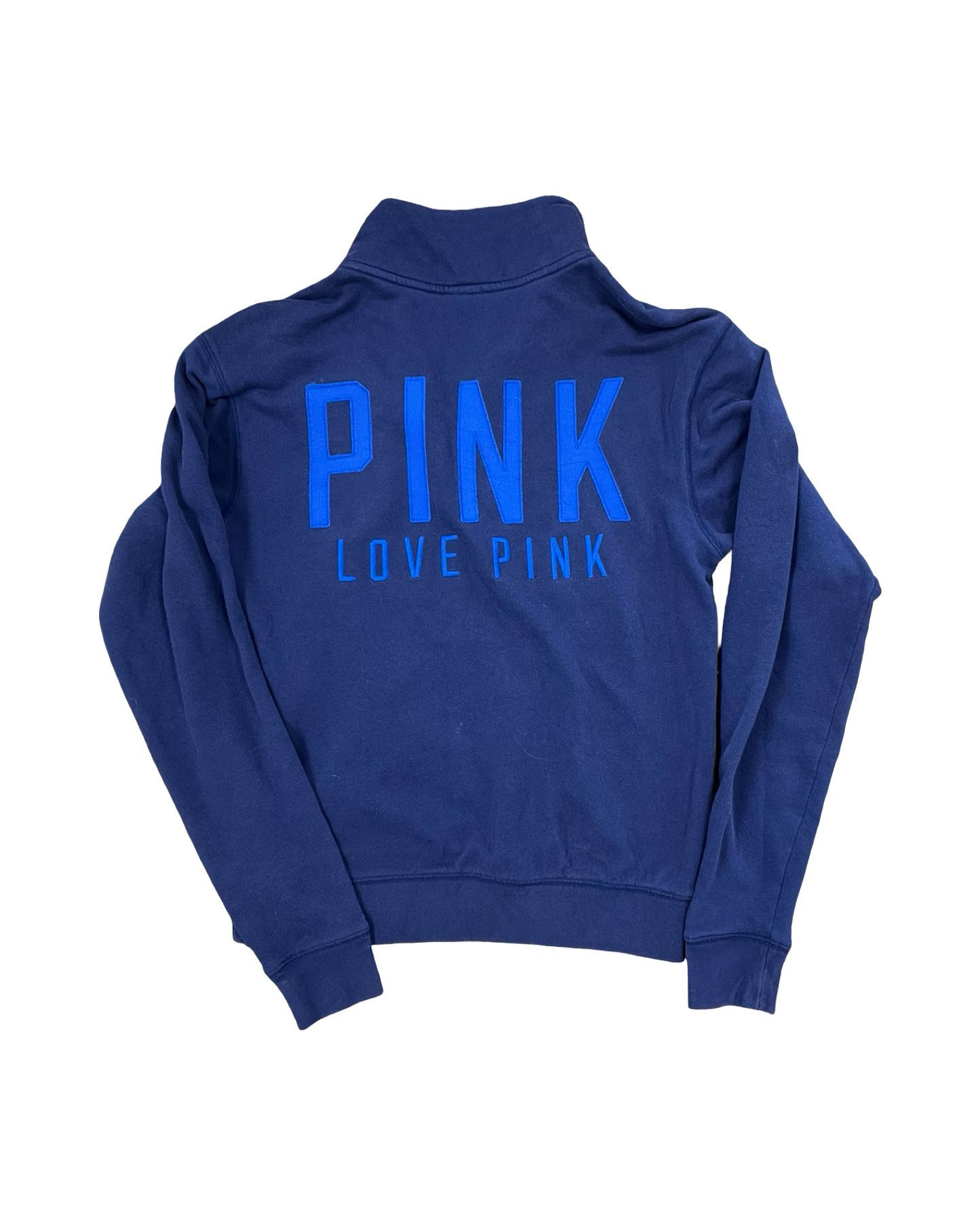 Sweatshirt Collar By Pink In Blue, Size:Xs