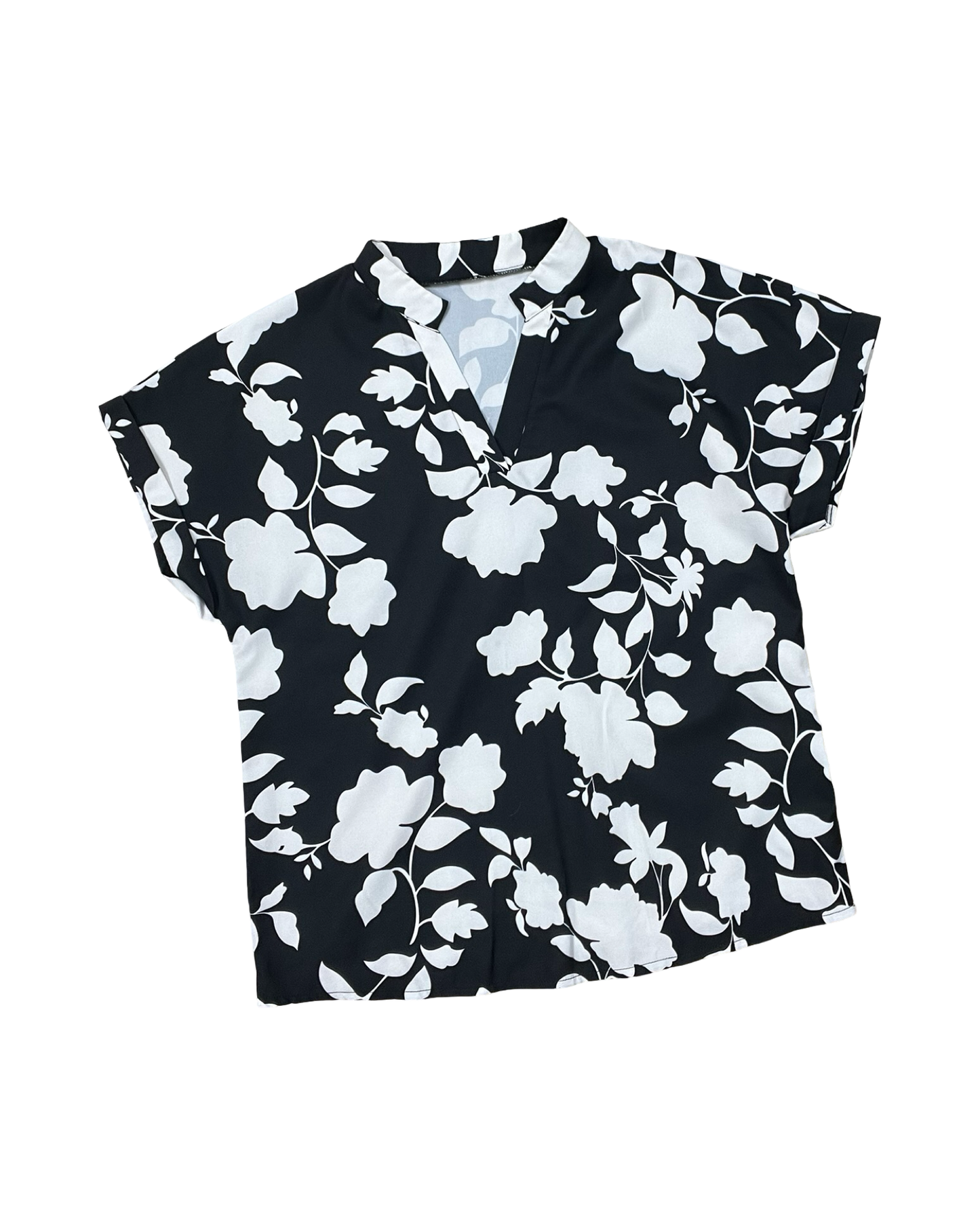 Top Ss By Shein In Black & White, Size:M