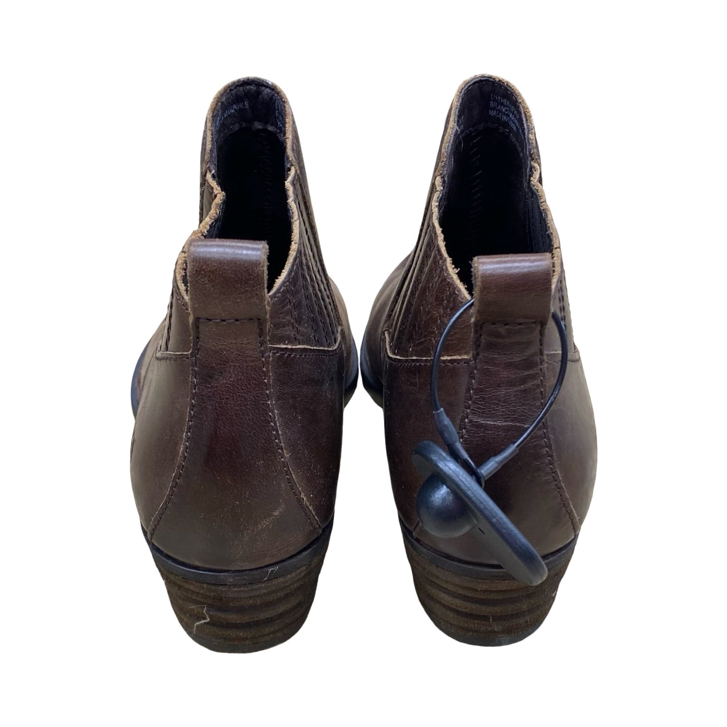 Boots Ankle Heels By Born In Brown, Size:8
