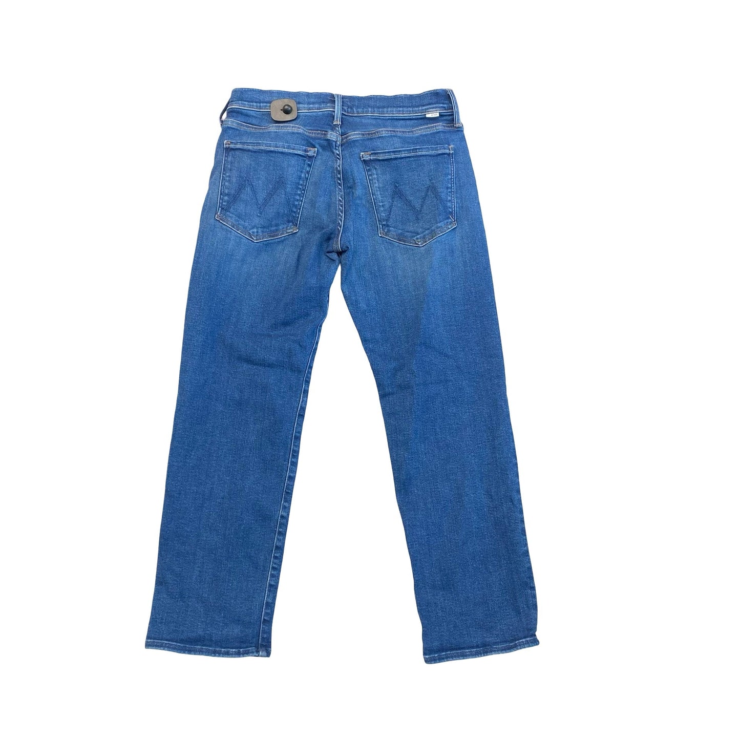Jeans Straight By Mother In Blue Denim, Size:12