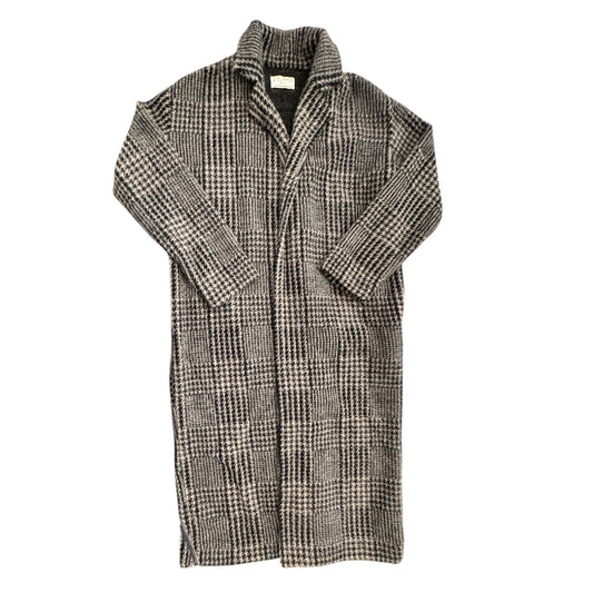 Coat Peacoat By Z Supply In Black & Cream, Size:S