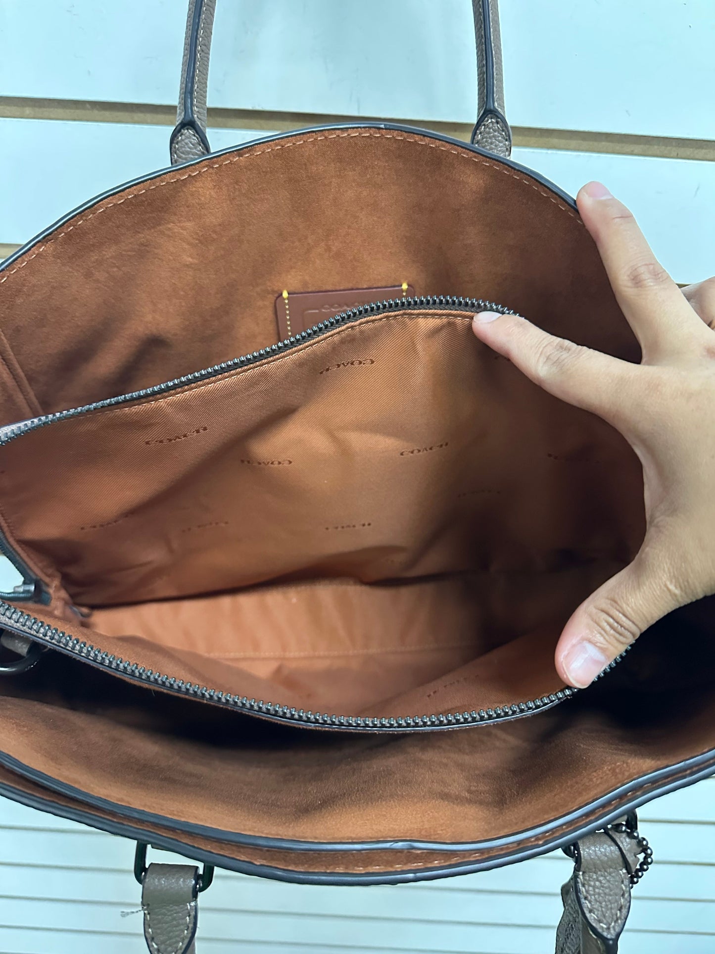 Handbag Designer By Coach, Size: Large
