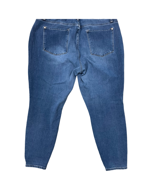 Jeans Skinny By Judy Blue In Blue Denim, Size:20