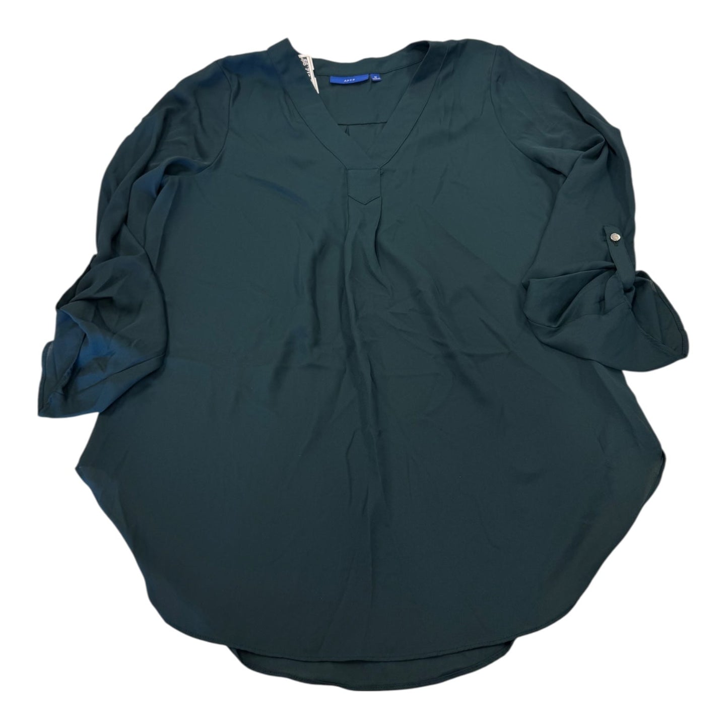 Top 3/4 Sleeve By Apt 9 In Green, Size:M
