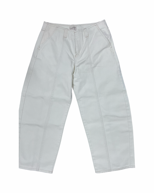 Jeans Wide Leg By Universal Thread In Cream, Size:10