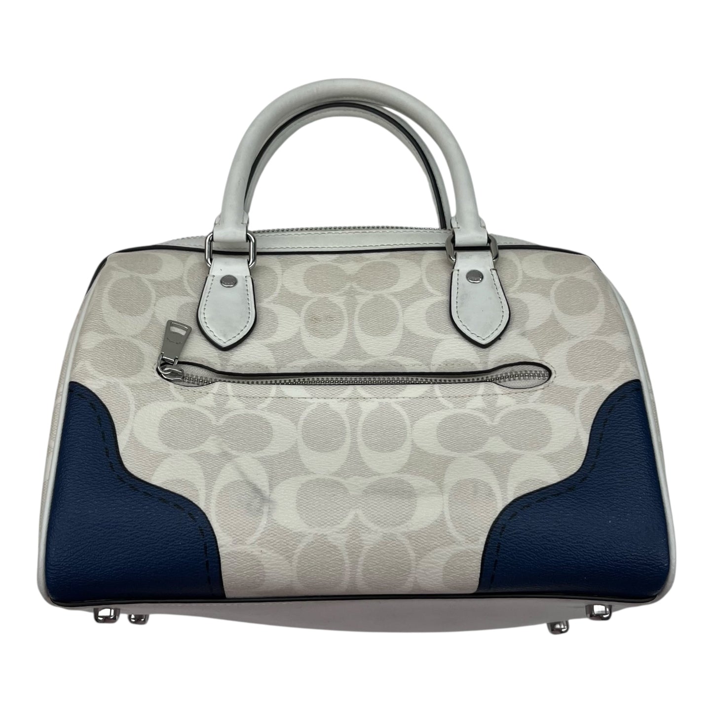 Handbag Designer By Coach In Cream, Size:Medium