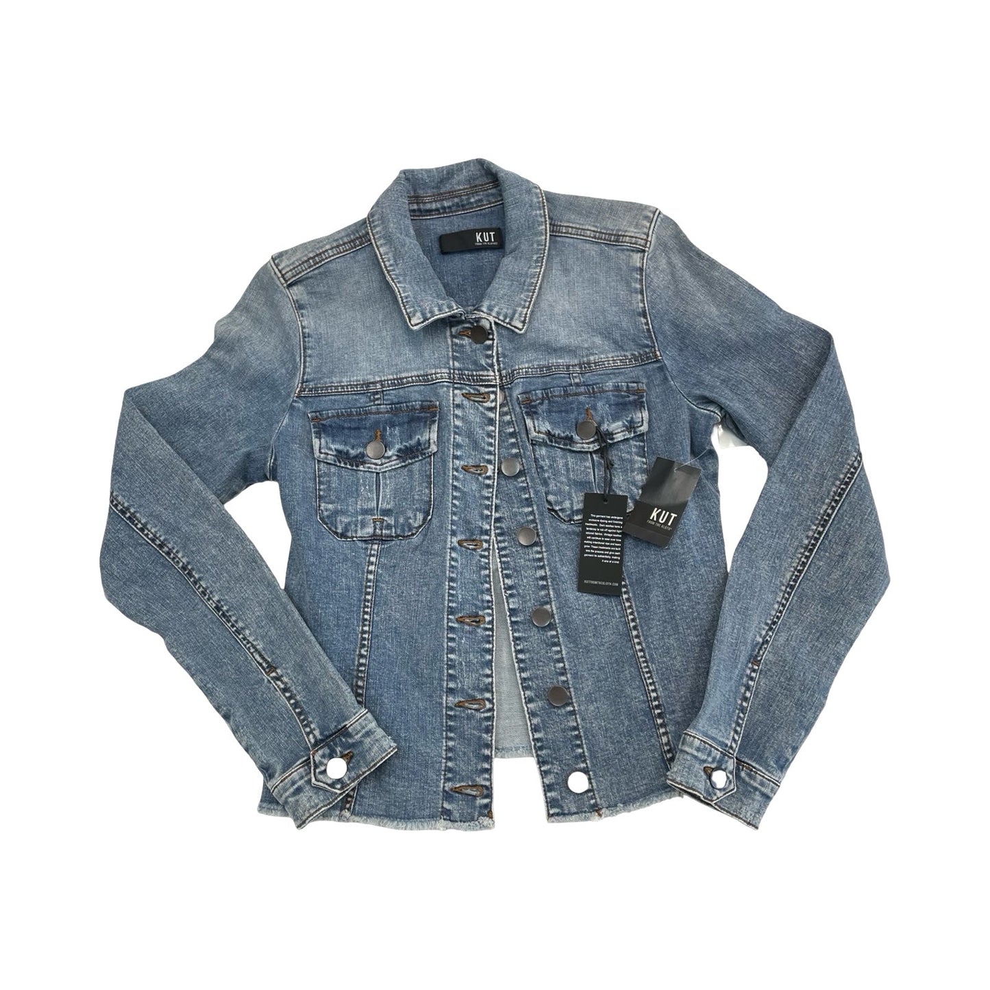 Jacket Denim By Kut In Blue Denim, Size:S