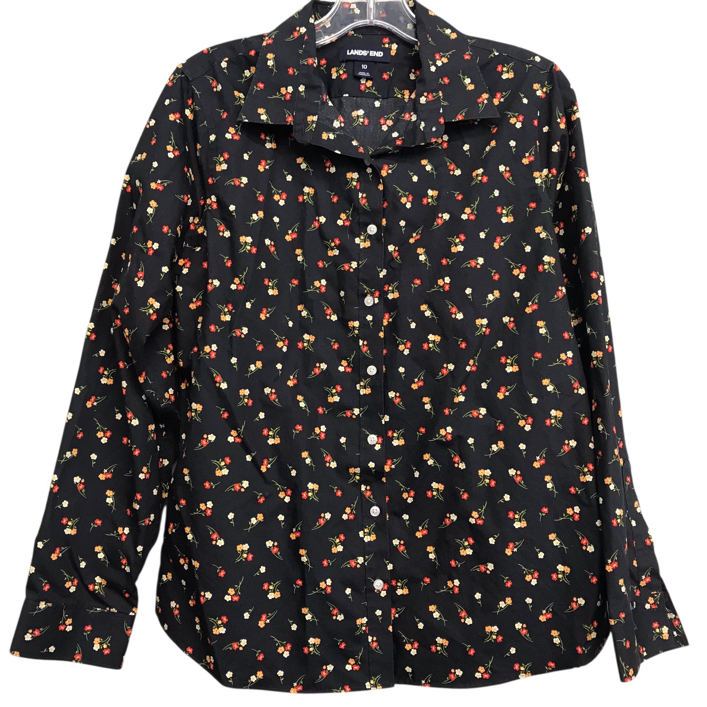 Top Ls By Lands End In Floral Print, Size:M