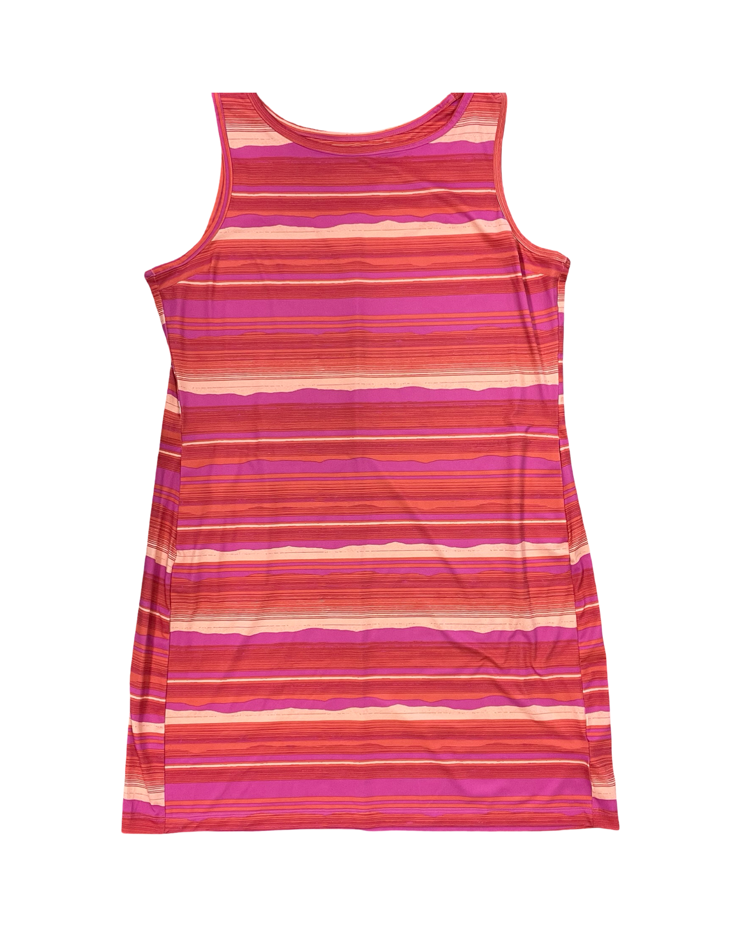 Dress Casual Midi By Columbia In Orange & Pink, Size:1X
