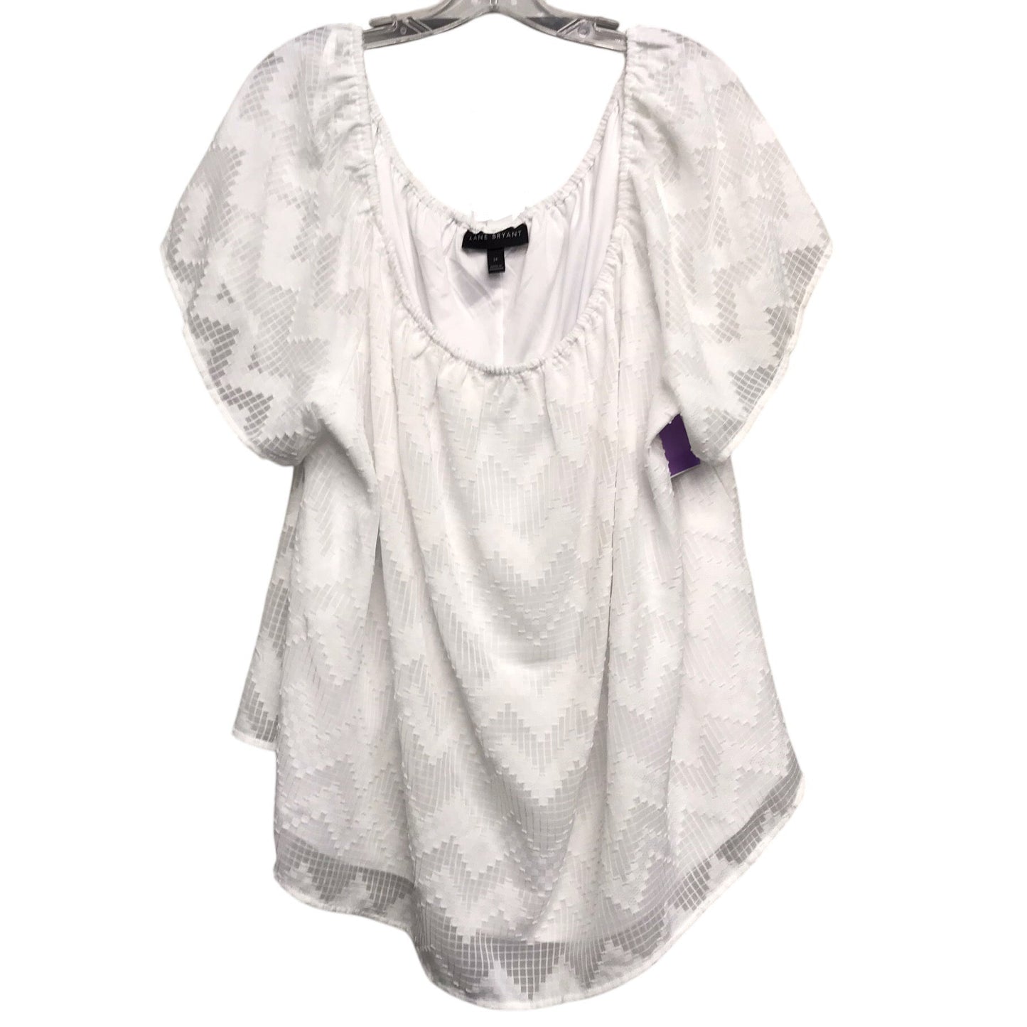 Top Ss By Lane Bryant In White, Size:3X