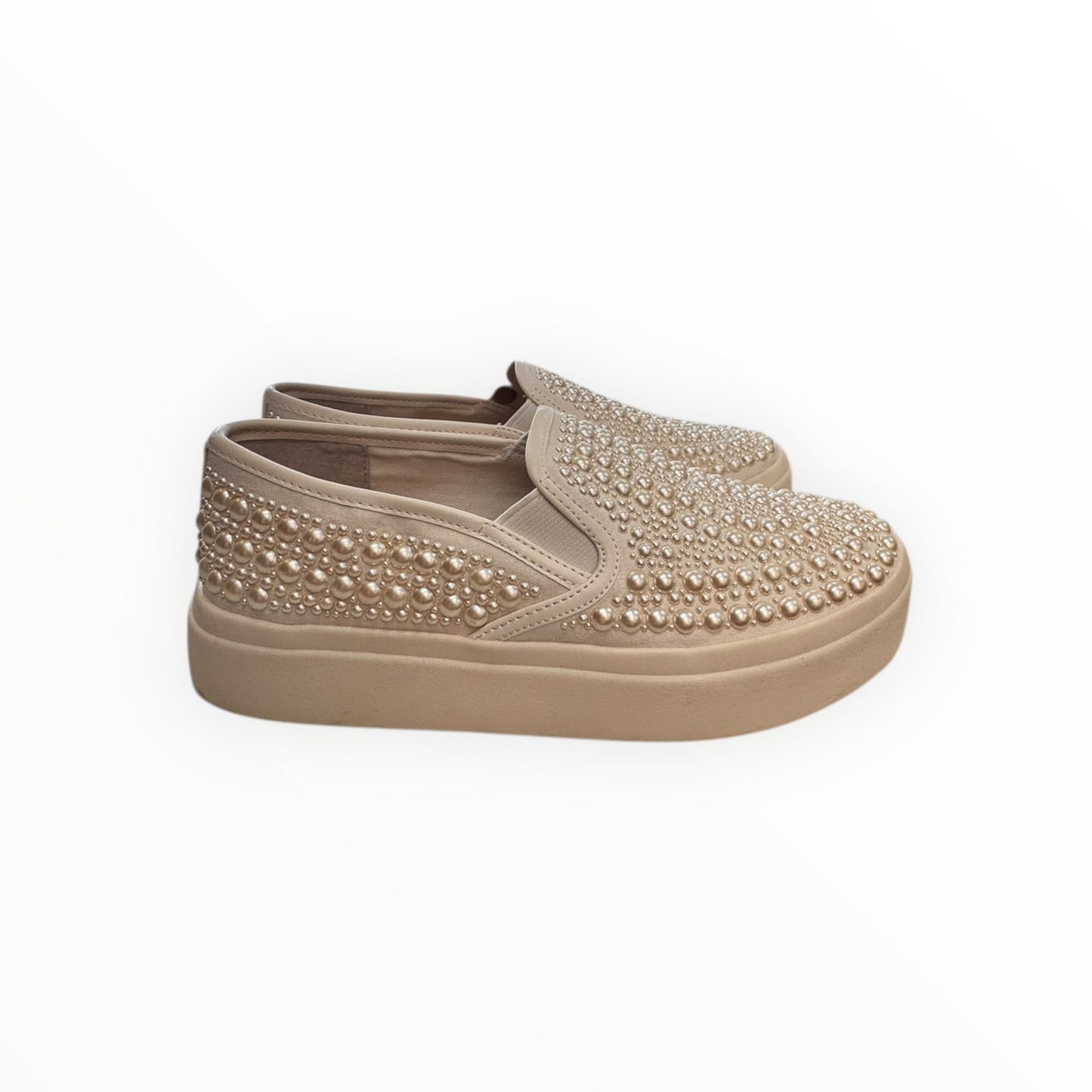 Shoes Flats By Inc In White, Size:5.5
