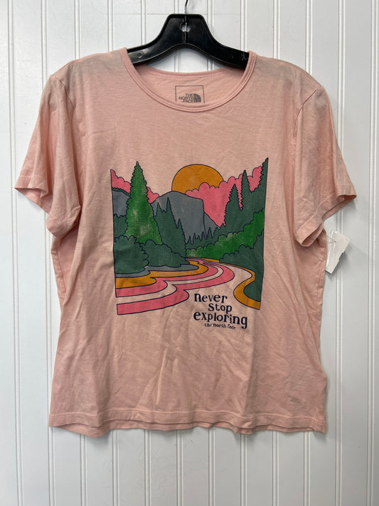 Top Ss By The North Face In Pink, Size:L