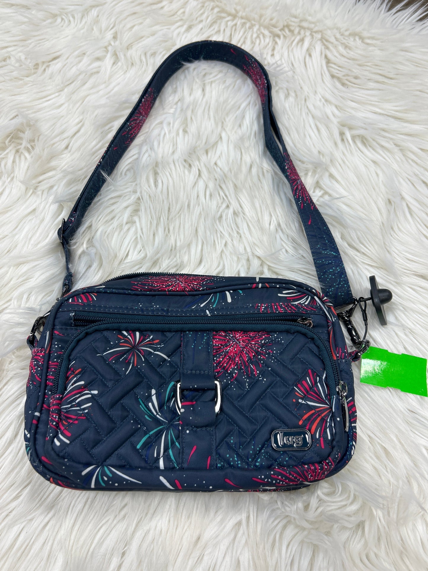 Handbag By Lug In Navy, Size:Medium