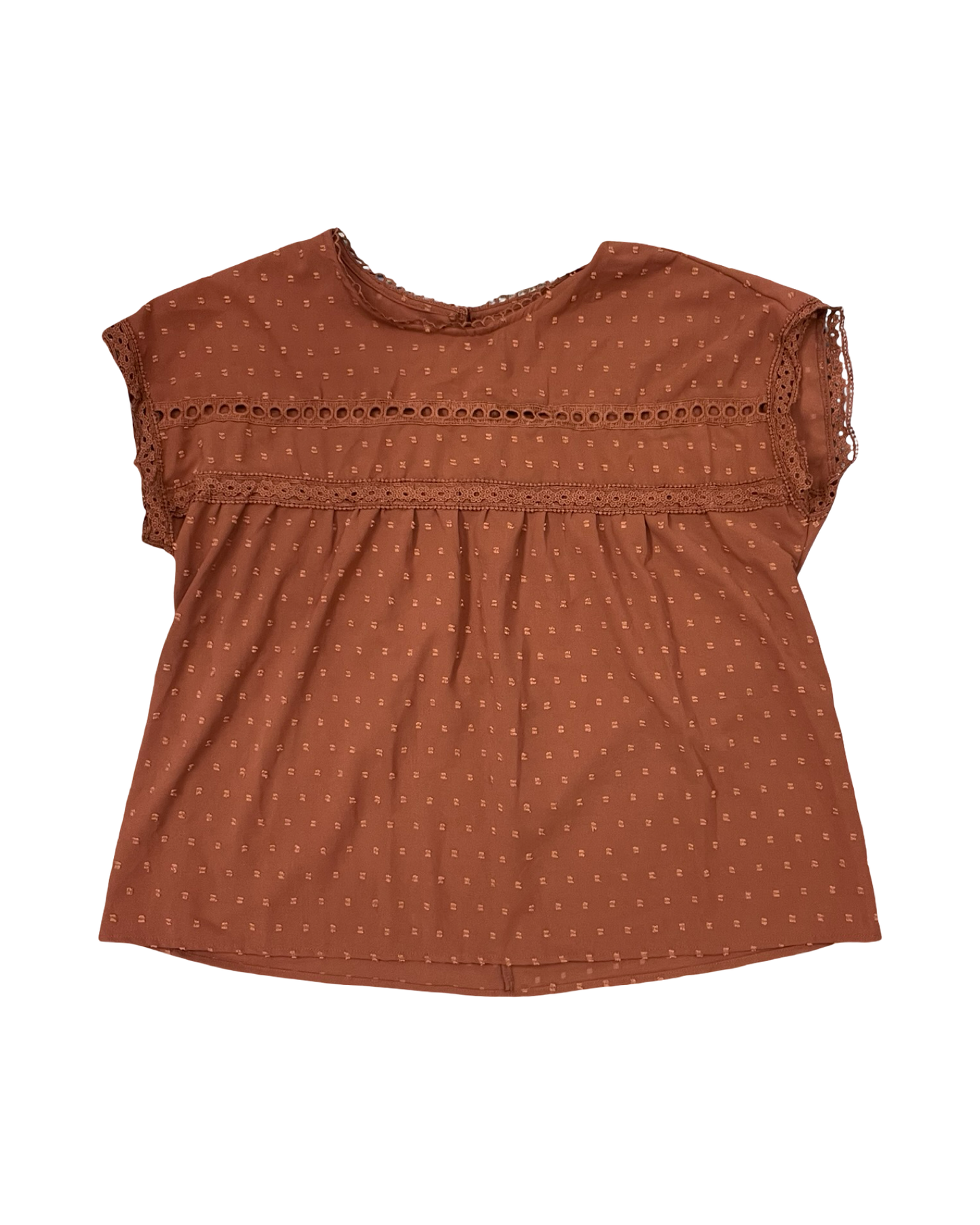 Top Ss By Clothes Mentor In Orange, Size:L
