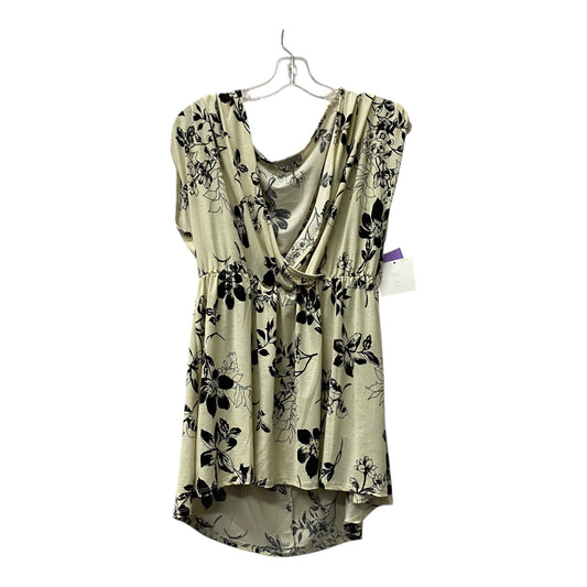 Top Ss By White Birch In cream and black , Size:1X