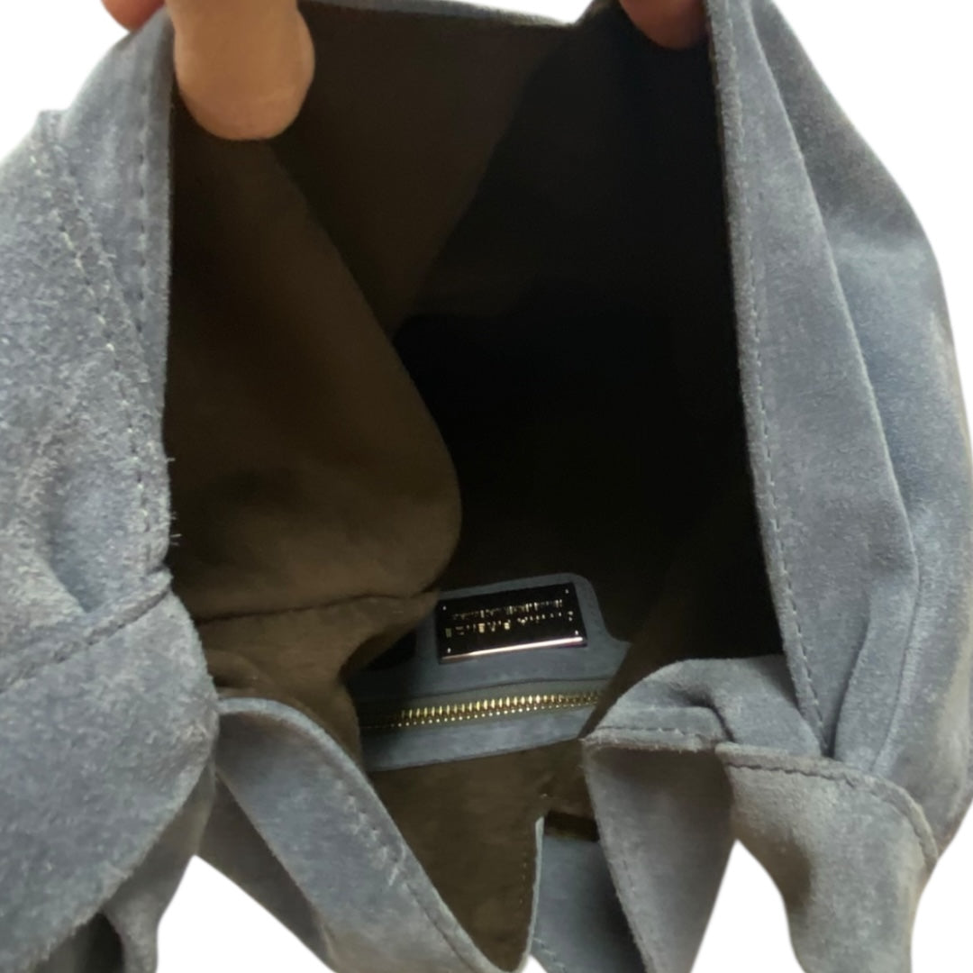 Handbag Leather By Cmc In Grey, Size:Medium