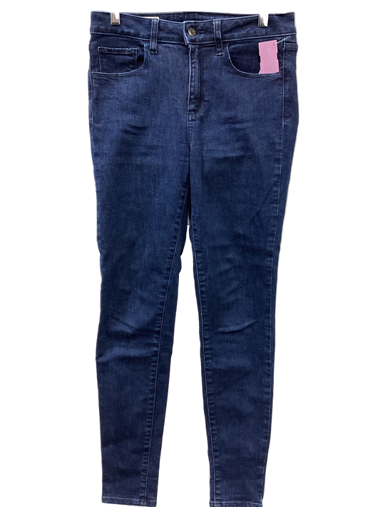 Jeans Skinny By Gap In Blue Denim, Size:8L