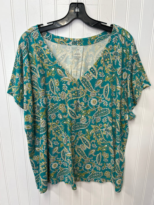 Top Ss By J. Jill In Green, Size:2X
