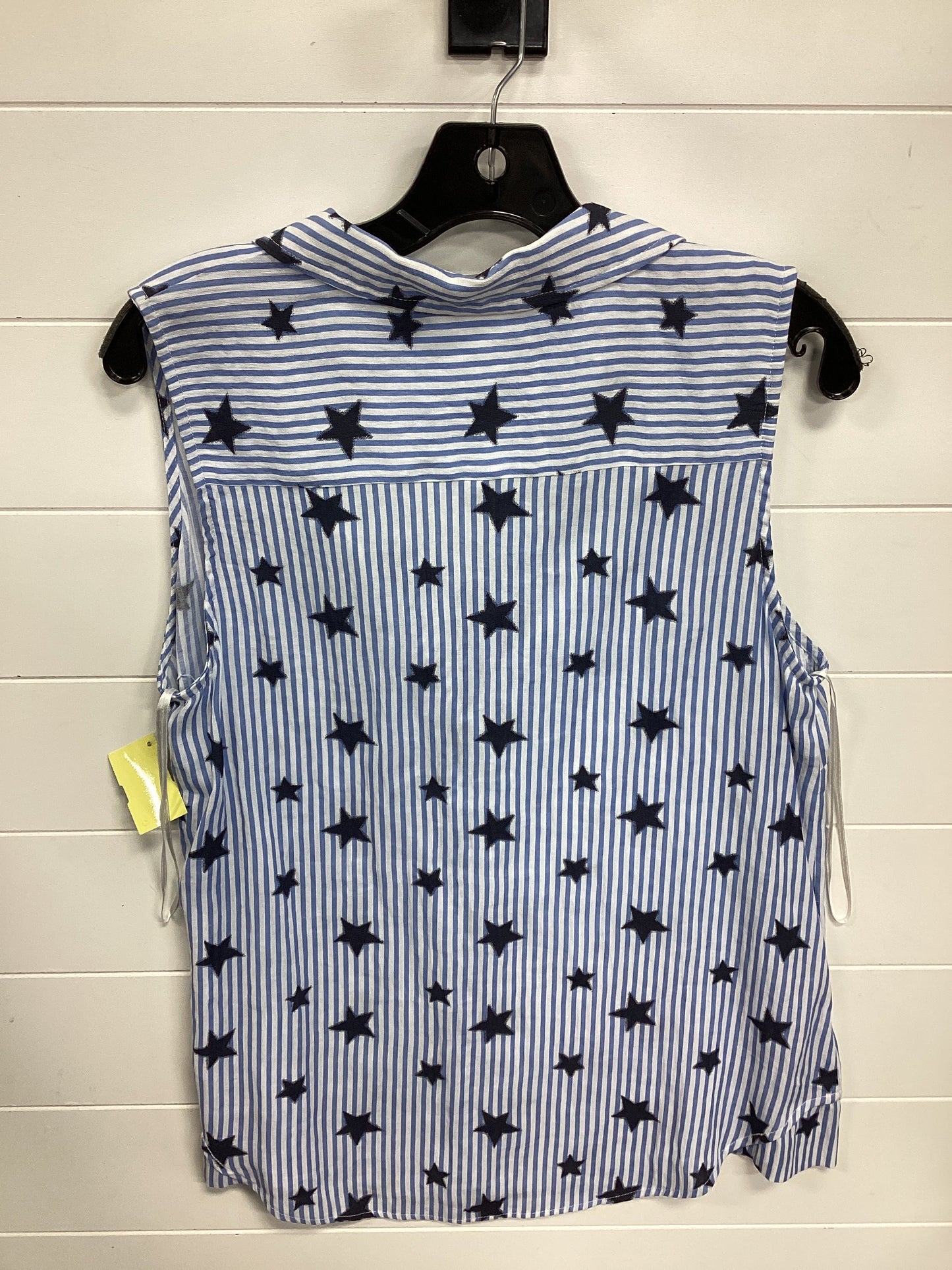 Top Sleeveless By The Nines In Blue, Size:L