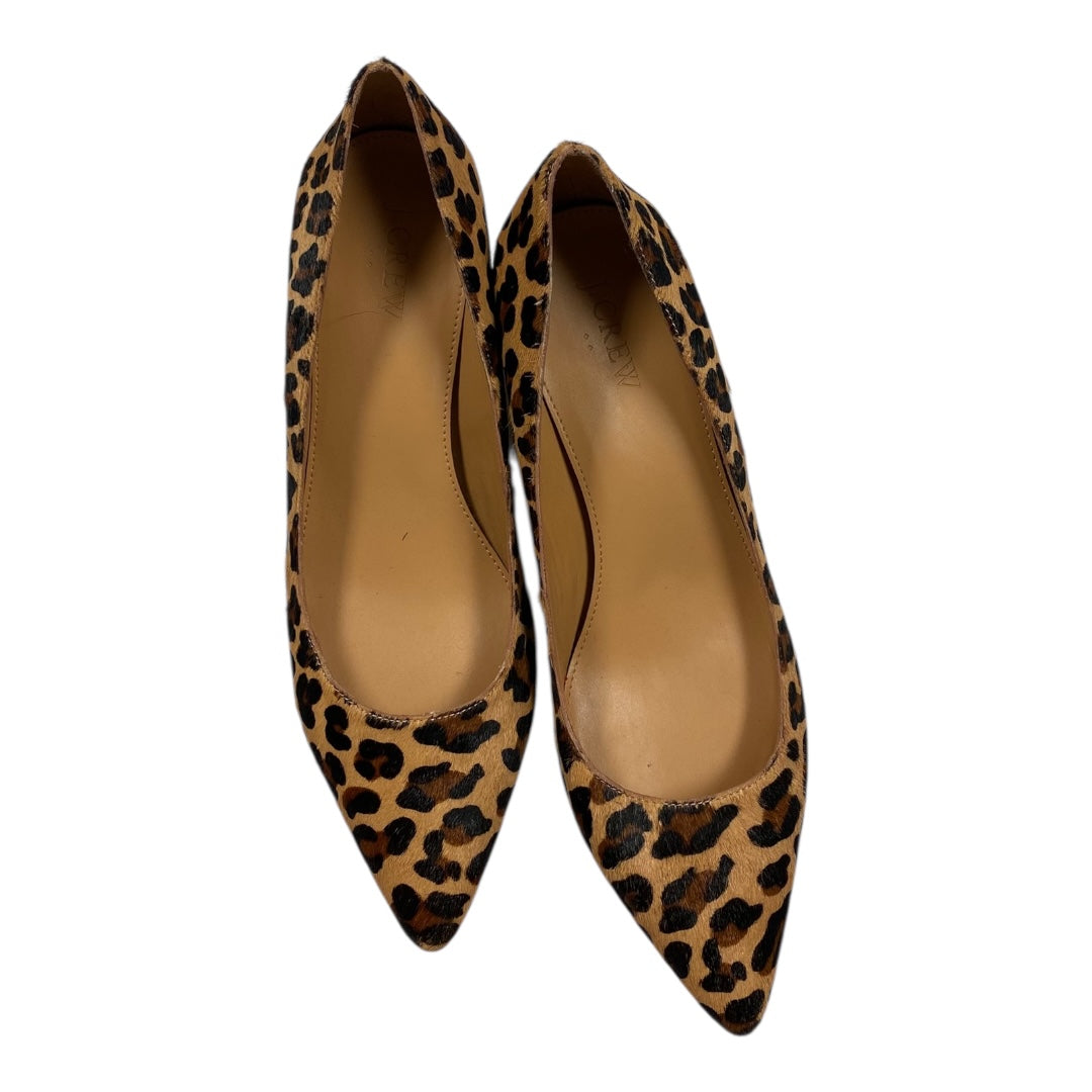 Shoes Heels Kitten By J. Crew In Animal Print, Size:8.5